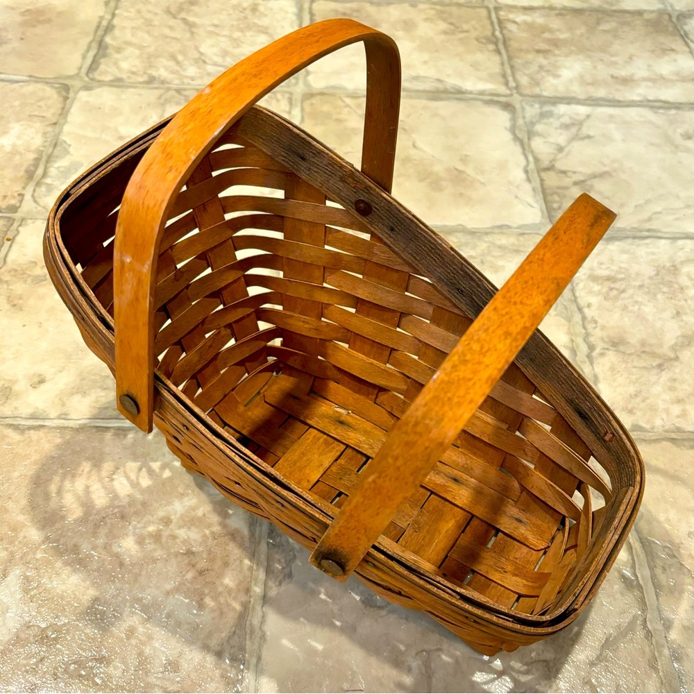 Longaberger basket slanted 1990